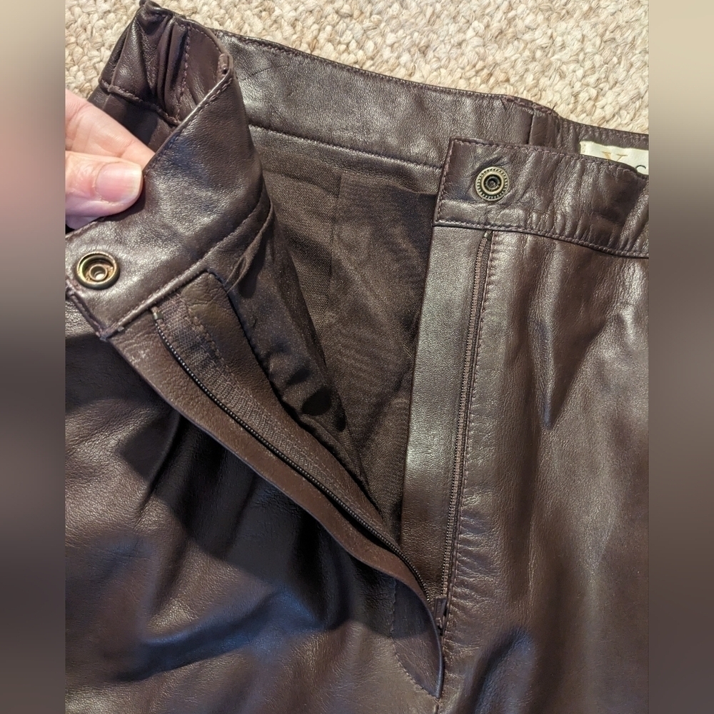 Vintage Excelled Leather pants size 8 - Picture 8 of 11